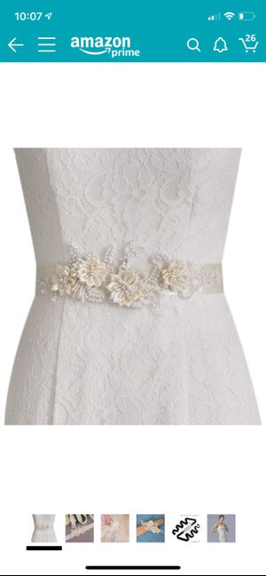 Wedding dress belt advice! - 2