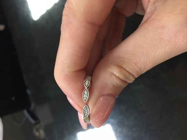 Stuck between two wedding bands!