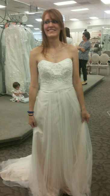 What was your least favorite wedding dress on you?