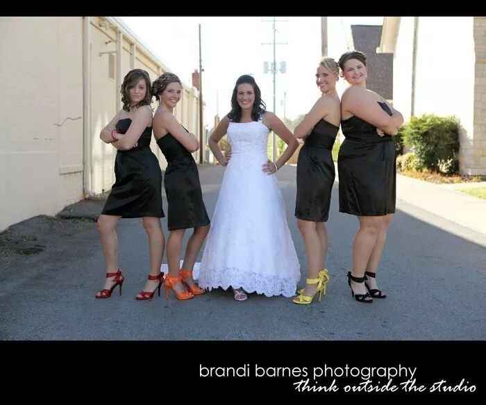 Tell me about/show me pix of when you were a bridesmaid!
