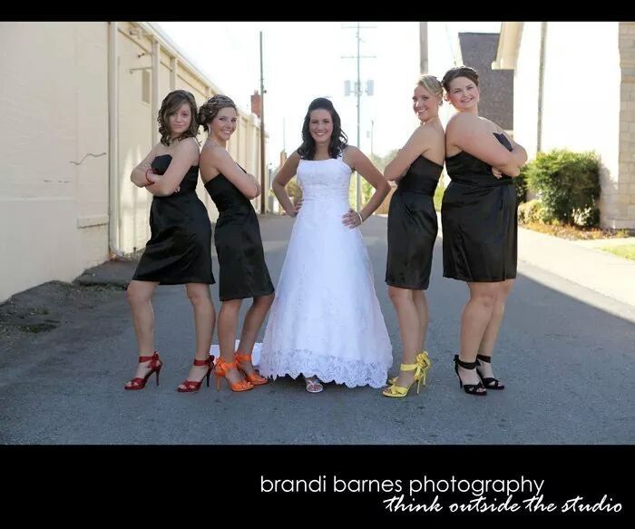 Tell me about/show me pix of when you were a bridesmaid!