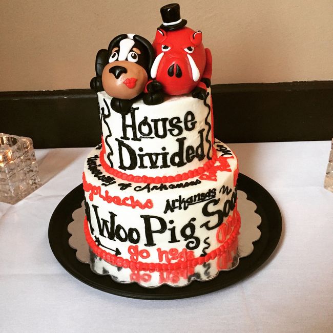 Who's seen this? Bride pranks husband with grooms cake.