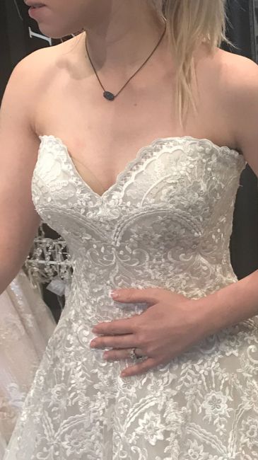 Dress doesn’t lay flat on chest? 1