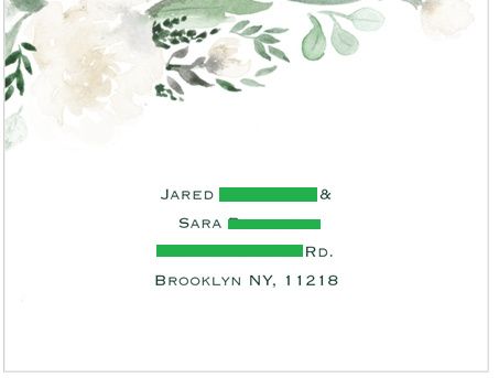 RSVP postcard back: