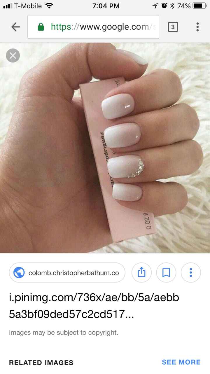sns wedding nails - 1