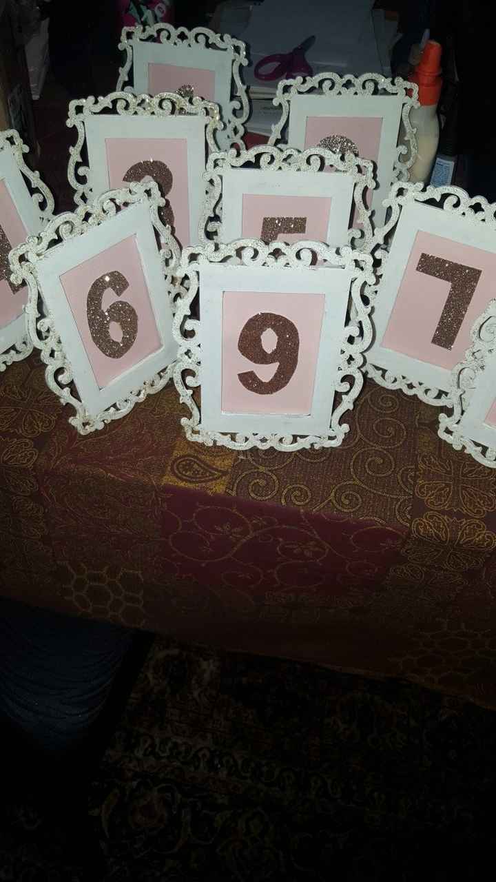 Table numbers