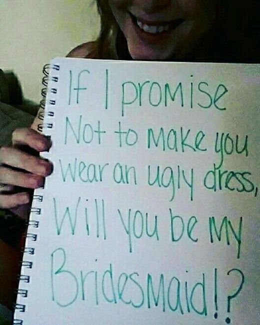 Will you be my bridesmaid?
