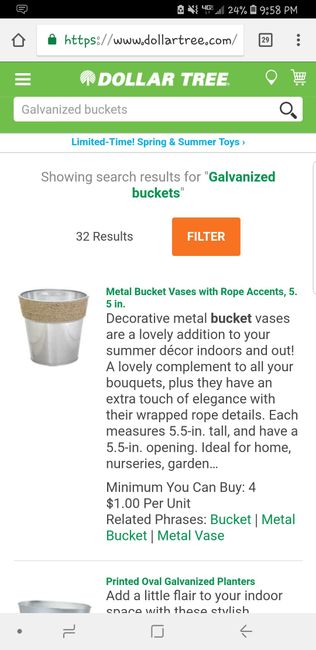 Galvanized Buckets - 1