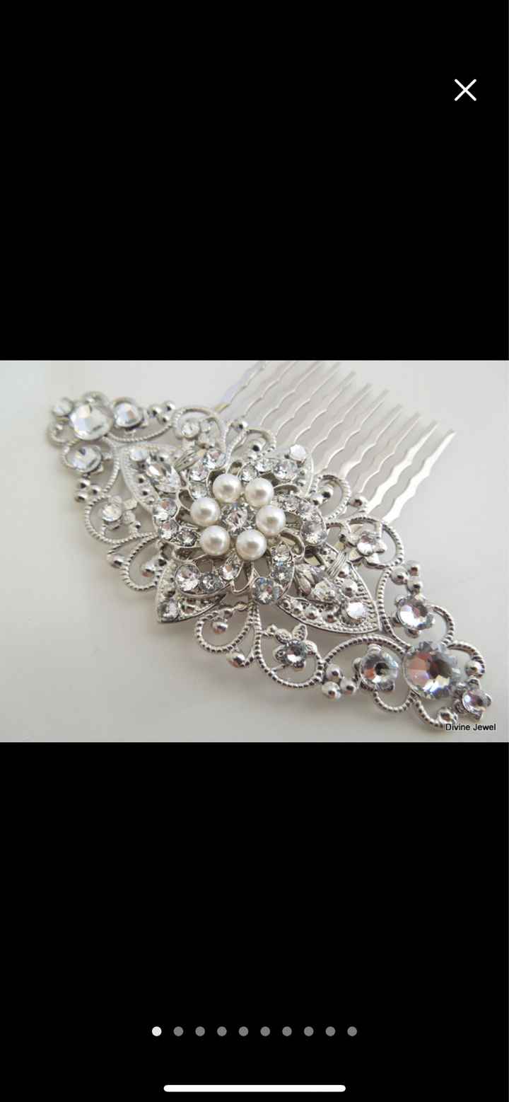 Vintage Veil Comb - 1