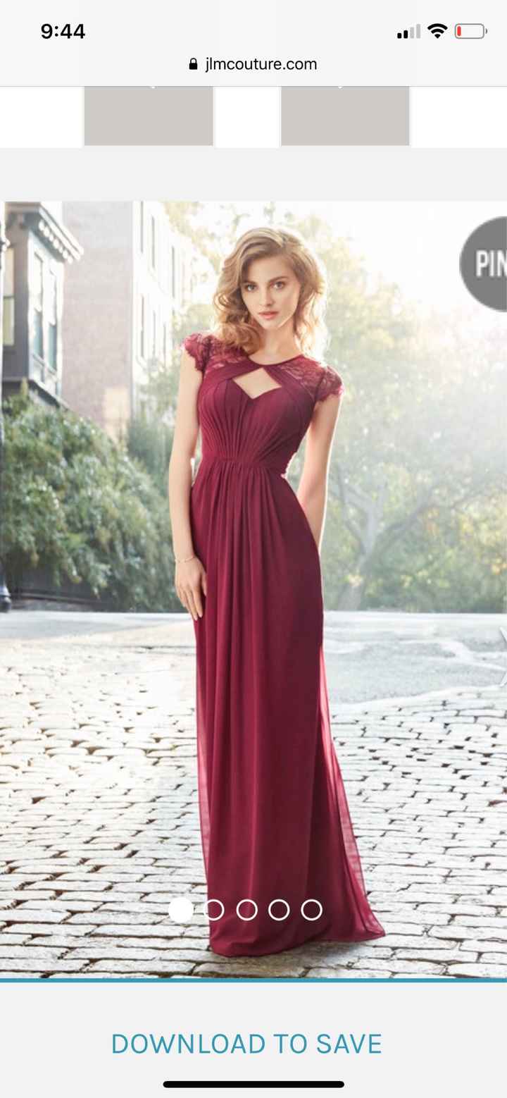 Let me see your bridesmaids dresses! - 1
