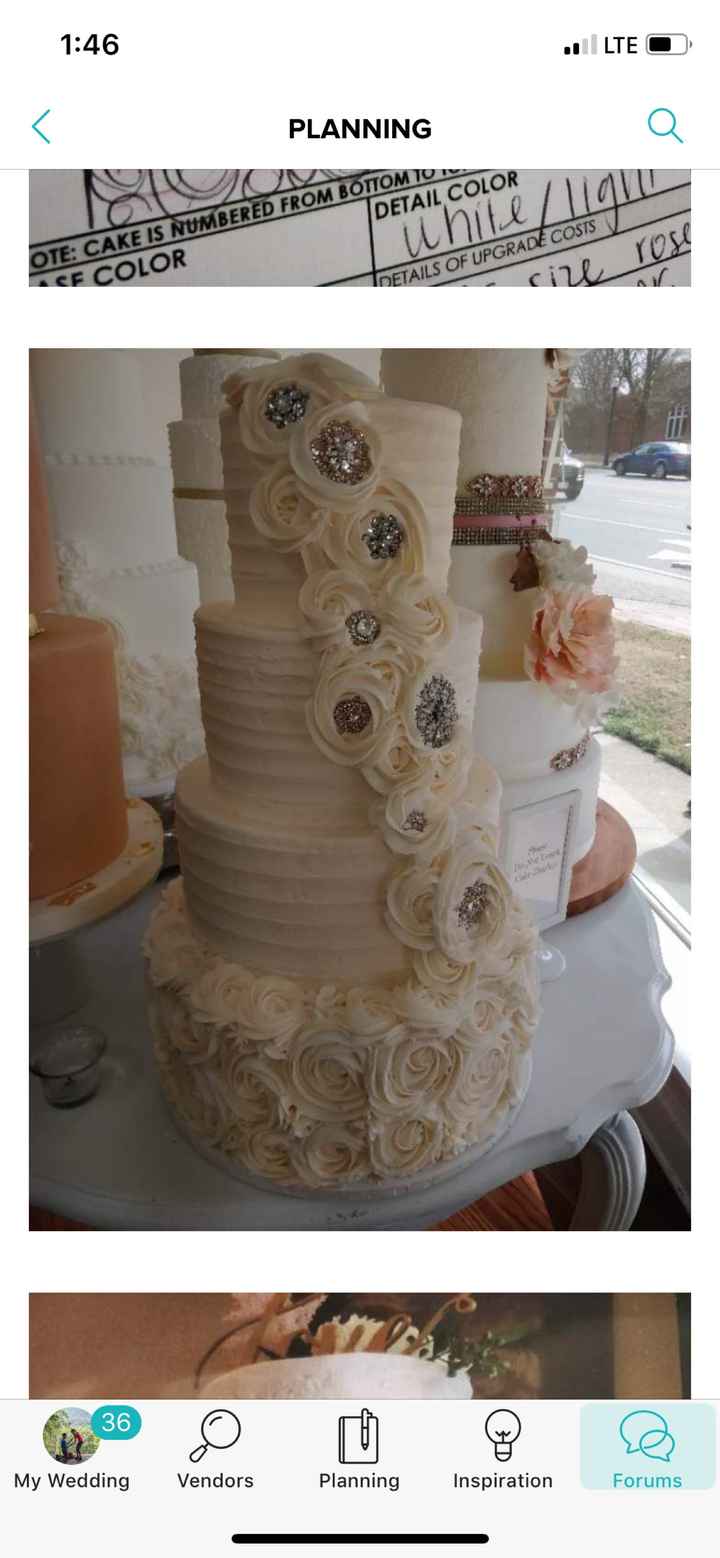 Icing flowers vs. real flowers for cake - 1