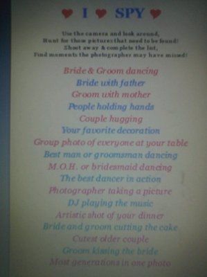 I Spy and photo share cards?