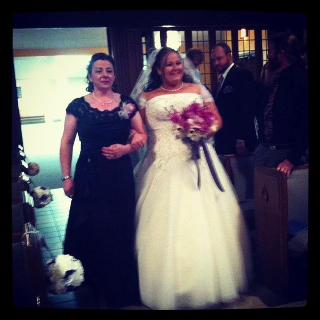 Here I am! I went from a Bride to a Wife! I love being a Mrs!