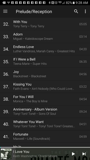 R&B Ceremony and Reception Song Ideas