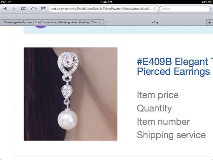 Got my earrings today!! (Pic )