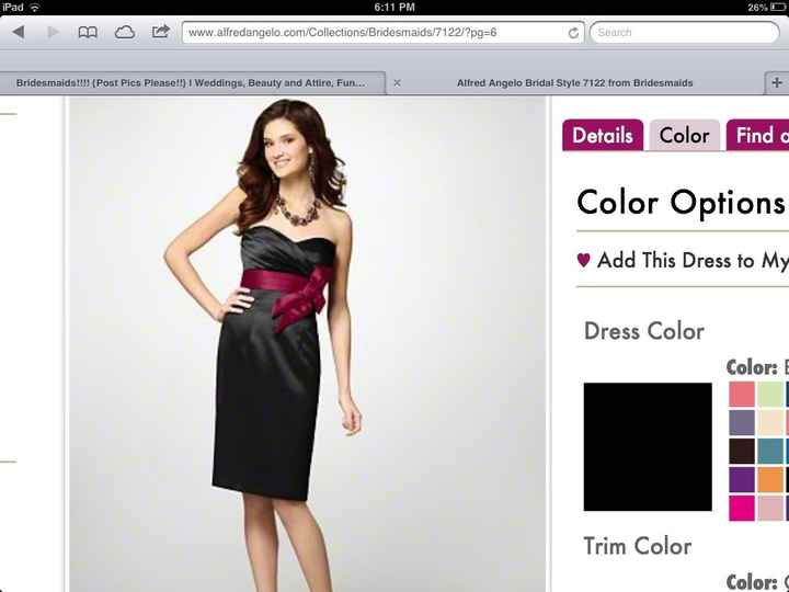 Who's doing Black Bridesmaid Dresses?