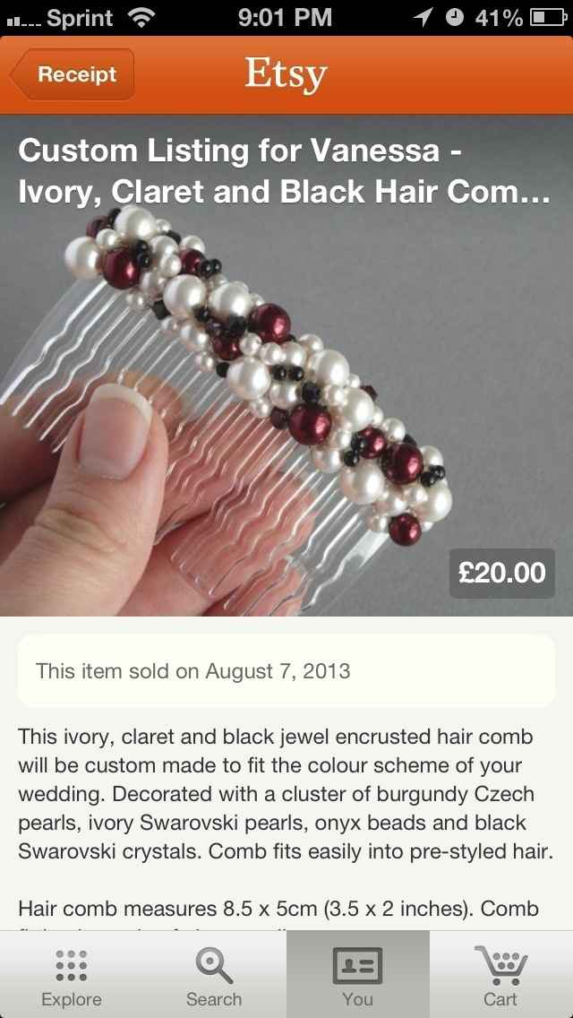 Headpieces/Combs show and tell...