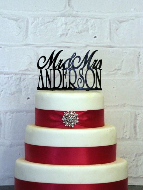 WHAT IS YOUR CAKE TOPPER?