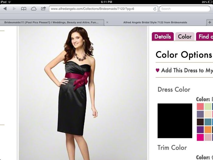 Who's doing Black Bridesmaid Dresses?