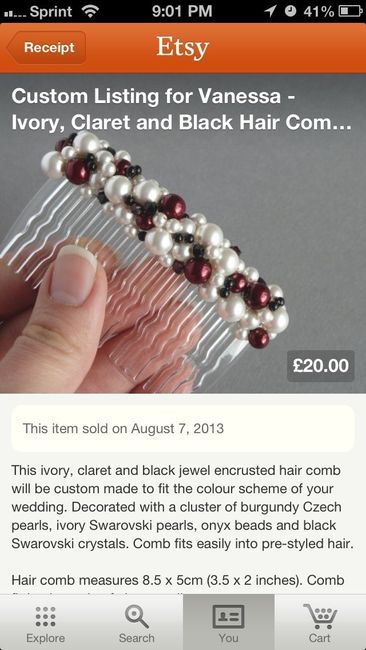 Headpieces/Combs show and tell...