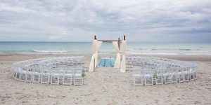 This is our ceremony location...on the beach at 6:30pm, just before sunset.