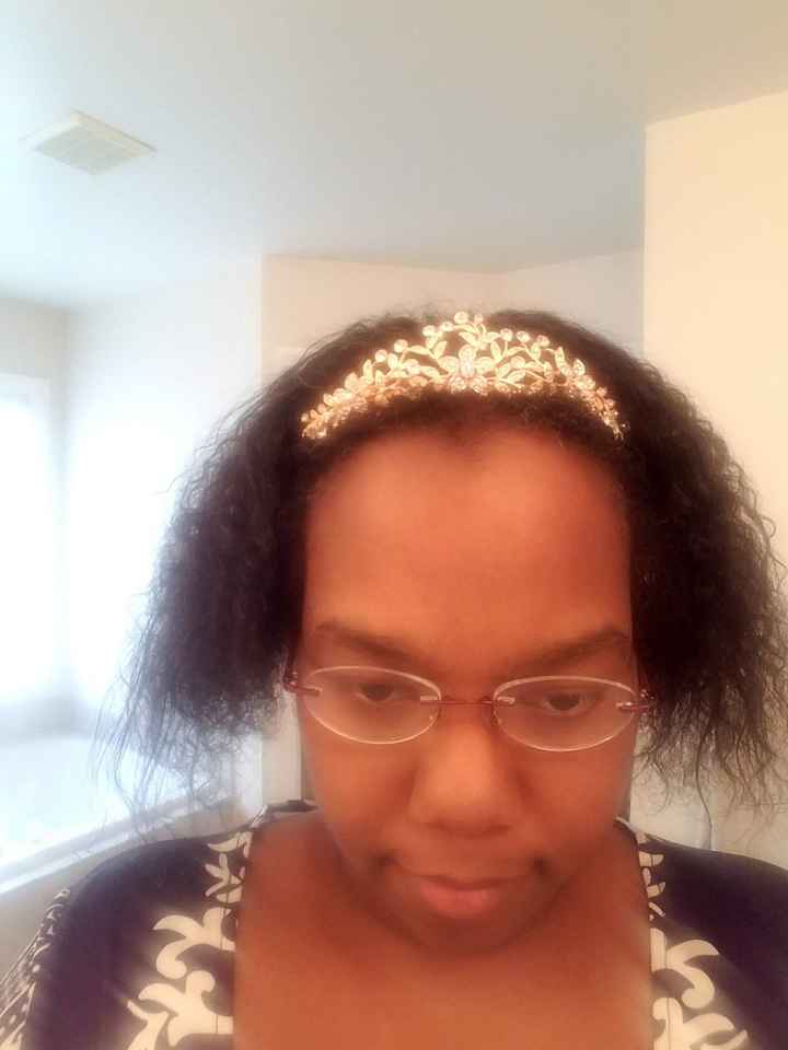 No - I didn't do my hair; but you get the picture!