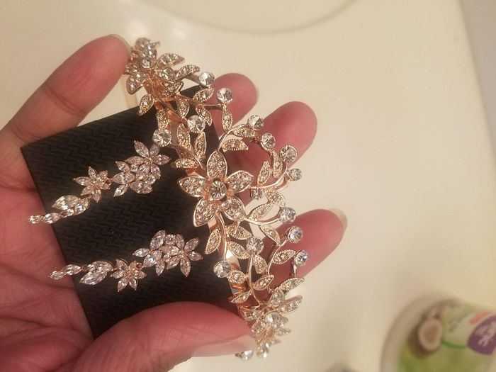 Here it is with my earrings.  They look like they belong together!!