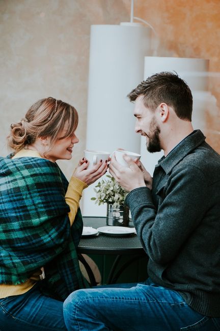 One of our favorite coffee shops! I loved this candid shot; didn't know she was taking this! 