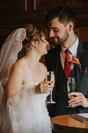 SNEAK PEEK - our post first-look private champagne toasts