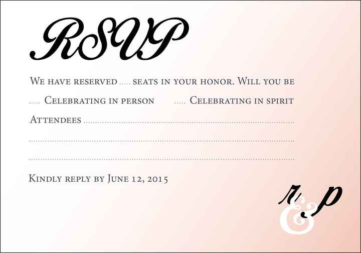 RSVP Cards - What does yours look like?