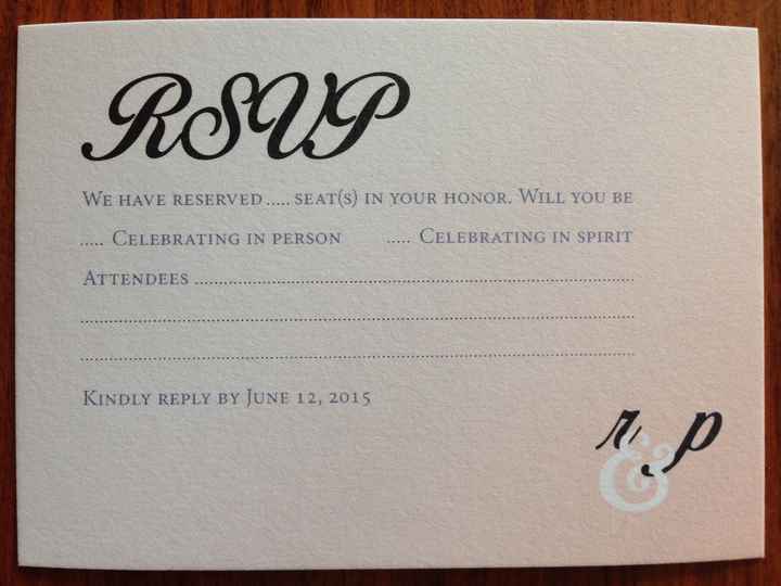 RSVP Cards. Share yours!