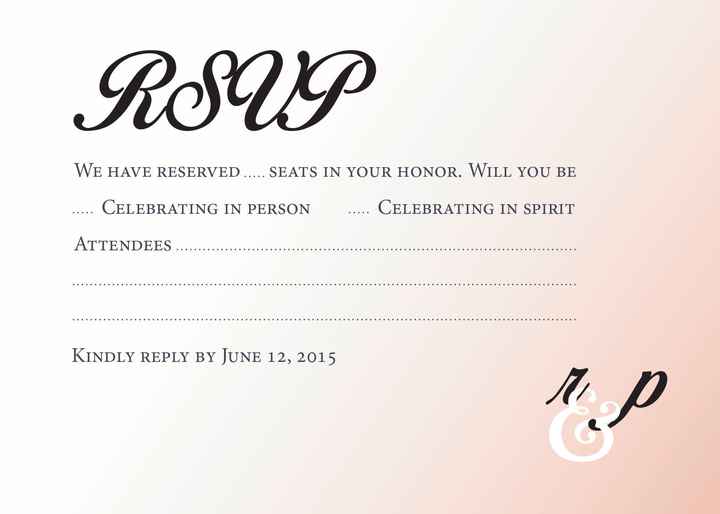 Show me your RSVP Cards