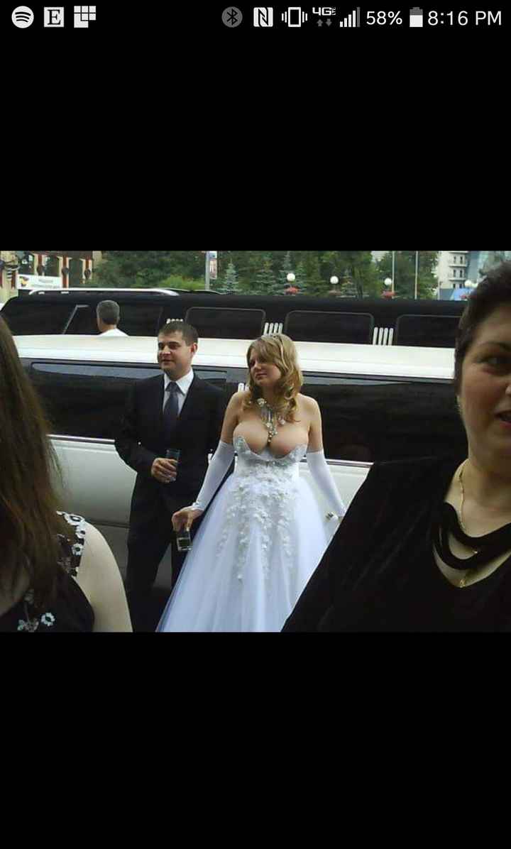 That's some wedding dress