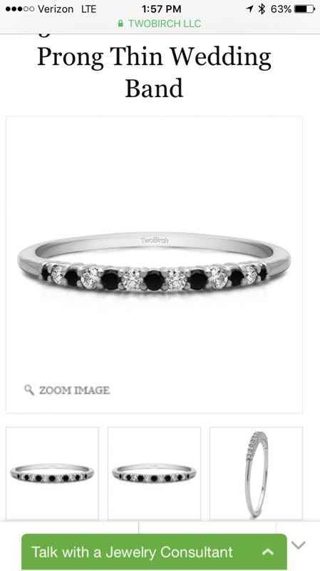 A new bridal ring set