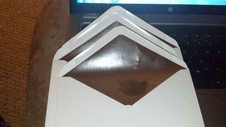 Hayley I did it. I lined the envelopes