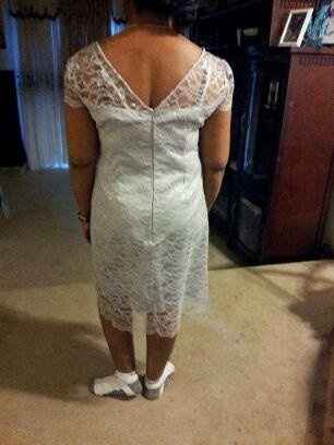 DIY: MOH's dress. She tried it on.*pics*