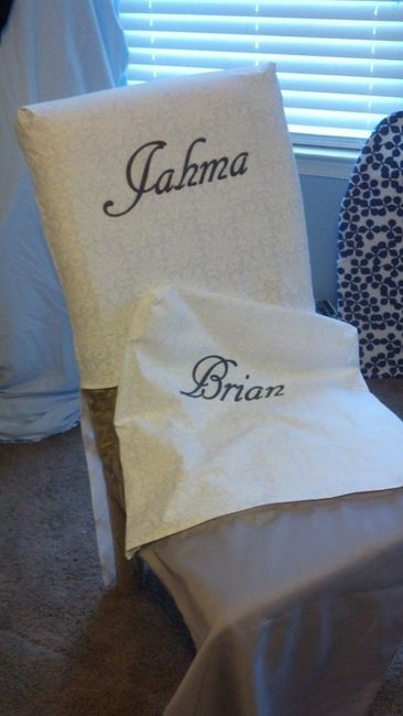 DIY: Final few  ~9 more days~: wishing tree, chair cover, allergy packets *pics*