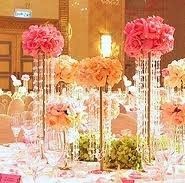 Updated Centerpieces with paper roses, Pics included