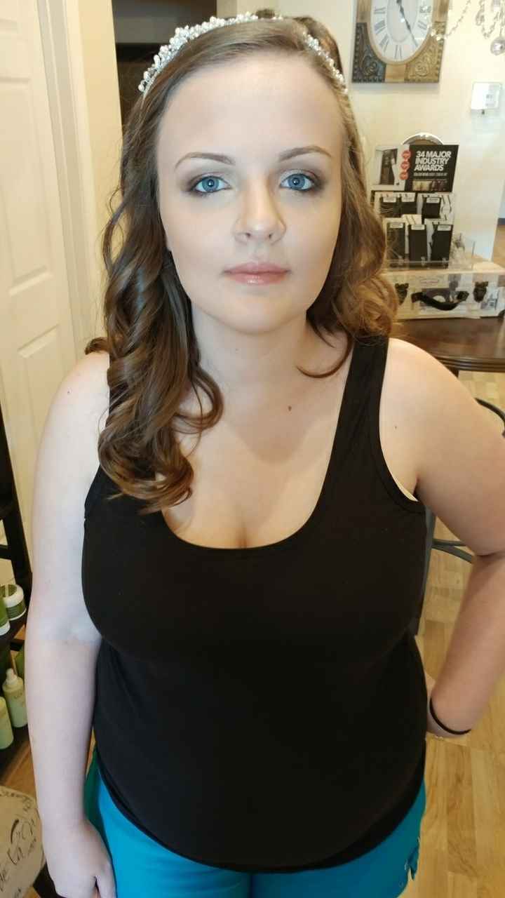 Hair and makeup trial