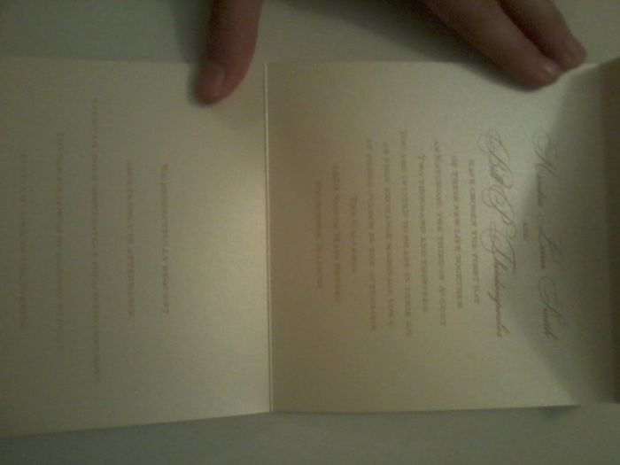 Our Invitations Came in! (pics)