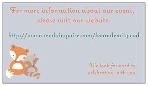 Free business cards...what wedding related info would you use them for?
