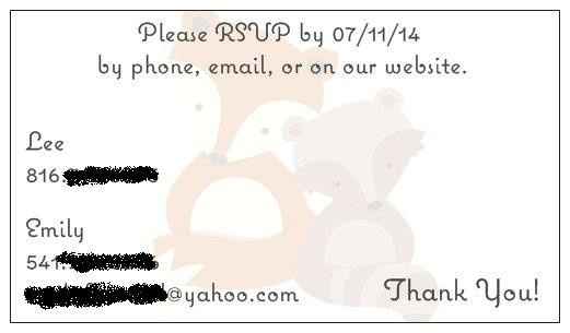 Free business cards...what wedding related info would you use them for?