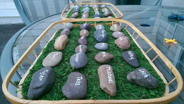 DIY Escort Stones and Woodland Animal Table Numbers