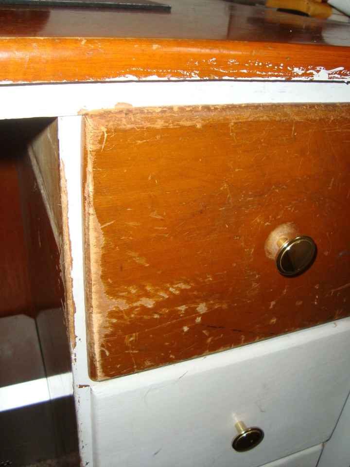 DIY Refinishing Guest Book Desk