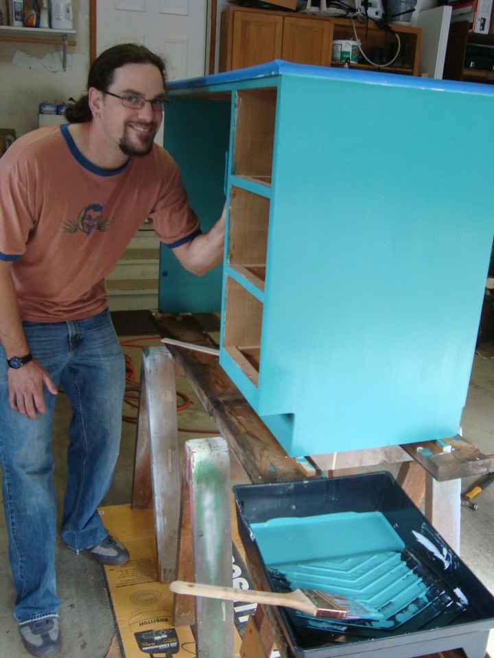 DIY Refinishing Guest Book Desk