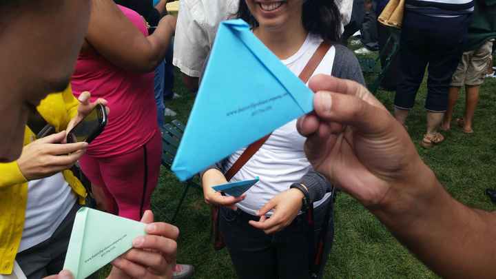 Company individually packages butterflies for mass release. PICS