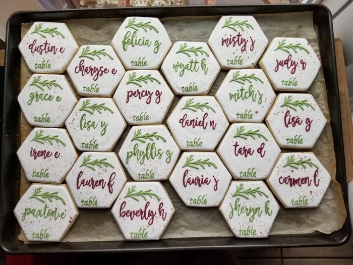 Cookie place cards! - 1
