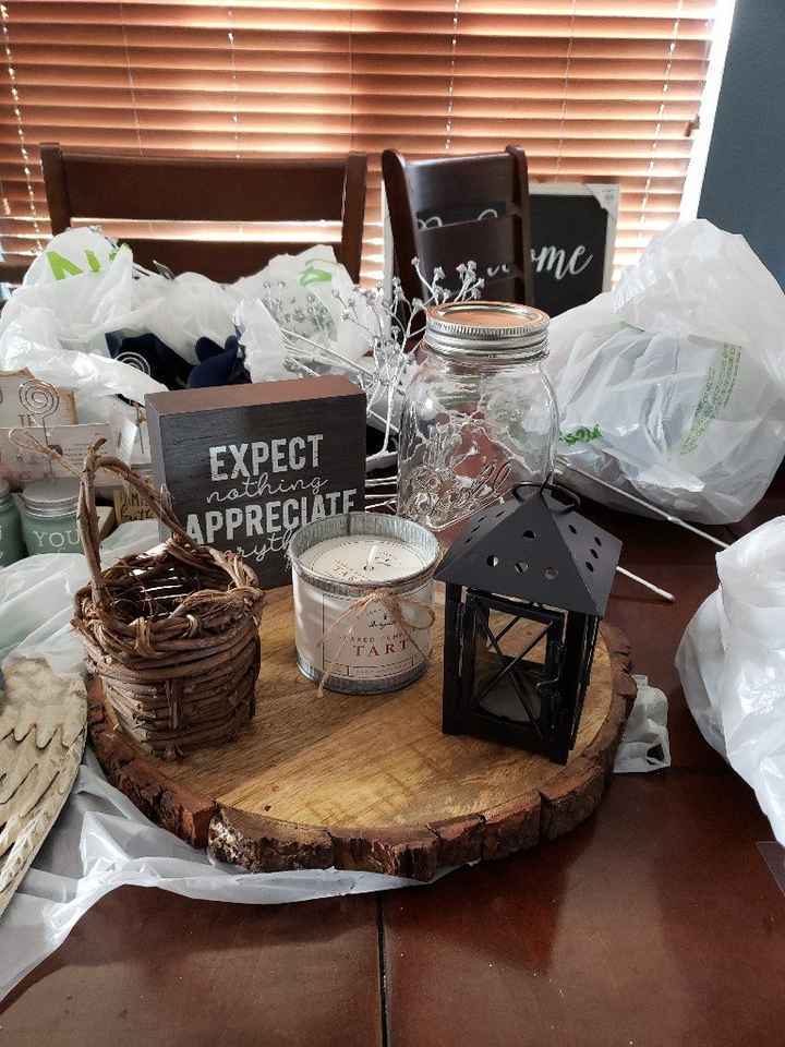 Opinions on my diy centerpieces! - 1