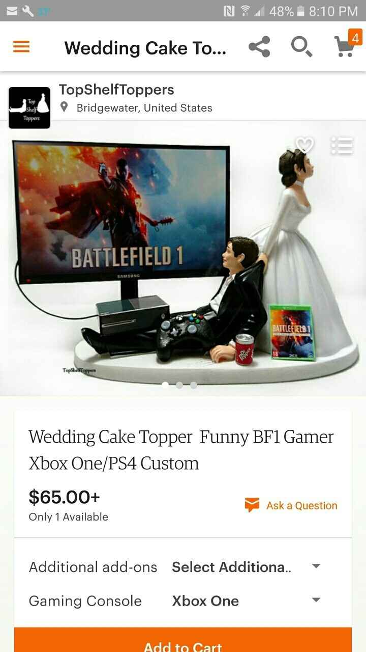 Mr.& Mrs. cake toppers