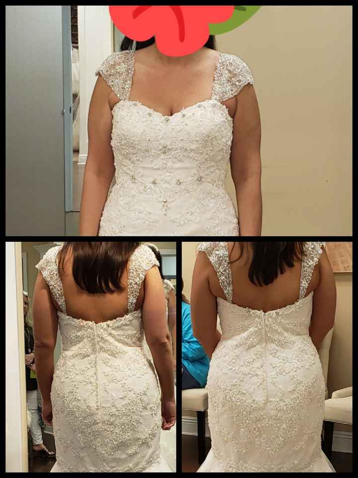 Underarm Fat on Wedding Dress - 1